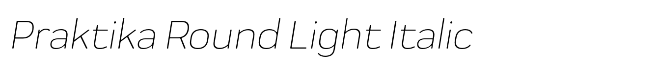 Praktika Round Light Italic